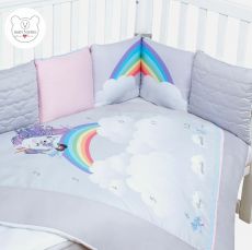 Дитячий постільний комплект Veres Unicorn love 6 одиниць